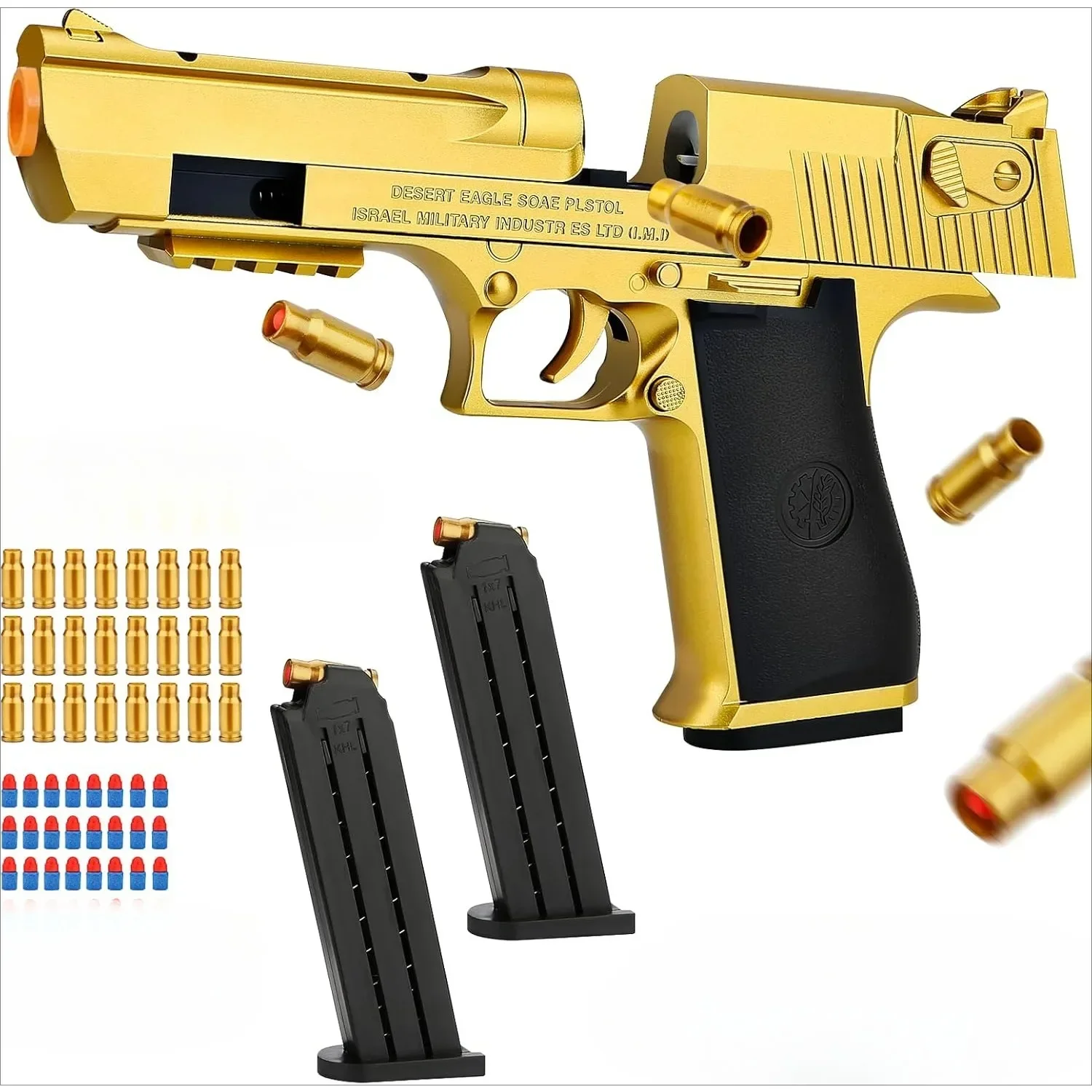 Desert Eagle Shell Ejection Soft Bullet Toy Gun Airsoft Pistol Foam Launcher CS Shooting Games Weapons  for Kids Boys Gift