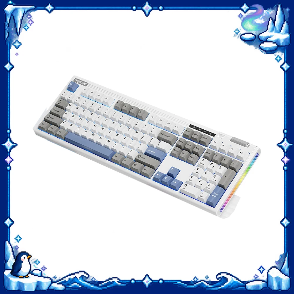 1STPLAYER NEO108 V2 Mechanical Keyboard 108 Keys Tri Mode Wireless Bluetooth USB RGB Gasket Hot Swap Gaming Office Keyboard