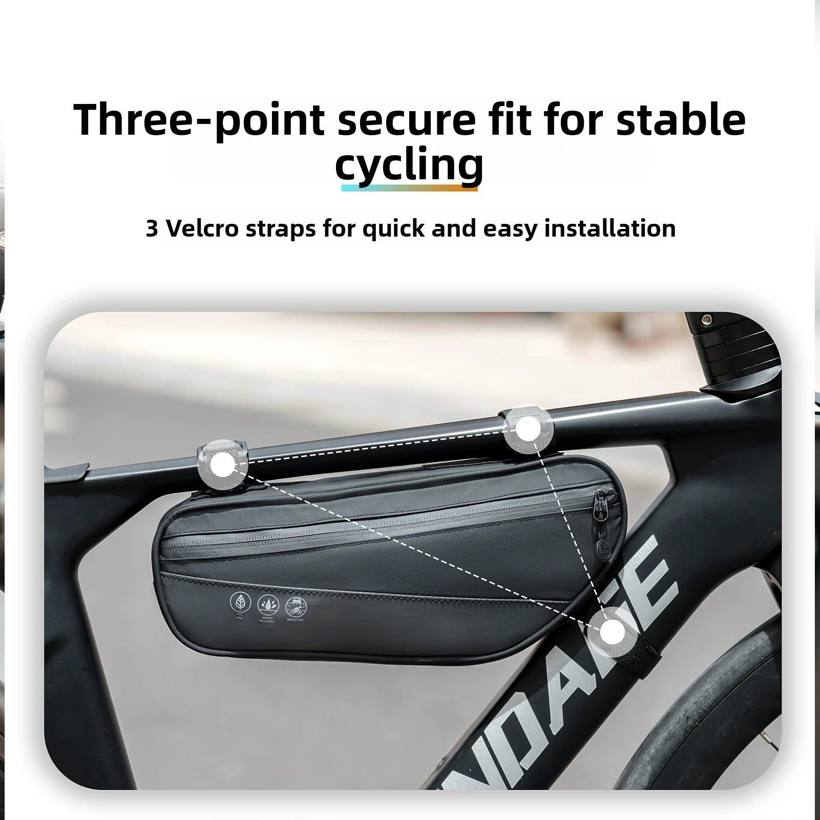 

OFFBONDAGE Bike Bag 2.1L Bicycle Top Tube Bag Waterproof Reflective Cycling Front Frame Bag Portable MTB Road Bike Accessories