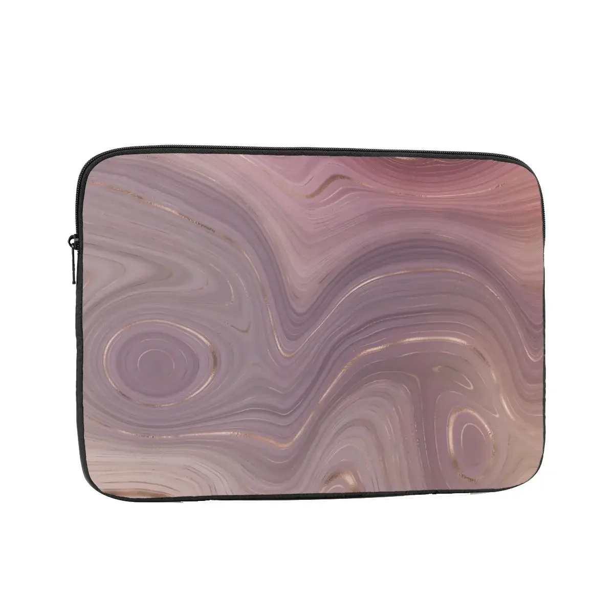 

Pink Rose Gold Gray Agate Marble Laptop Bag Case 12 13 15 17 Inch Notebook Sleeve Case Modern Computer Shockproof Case Bag