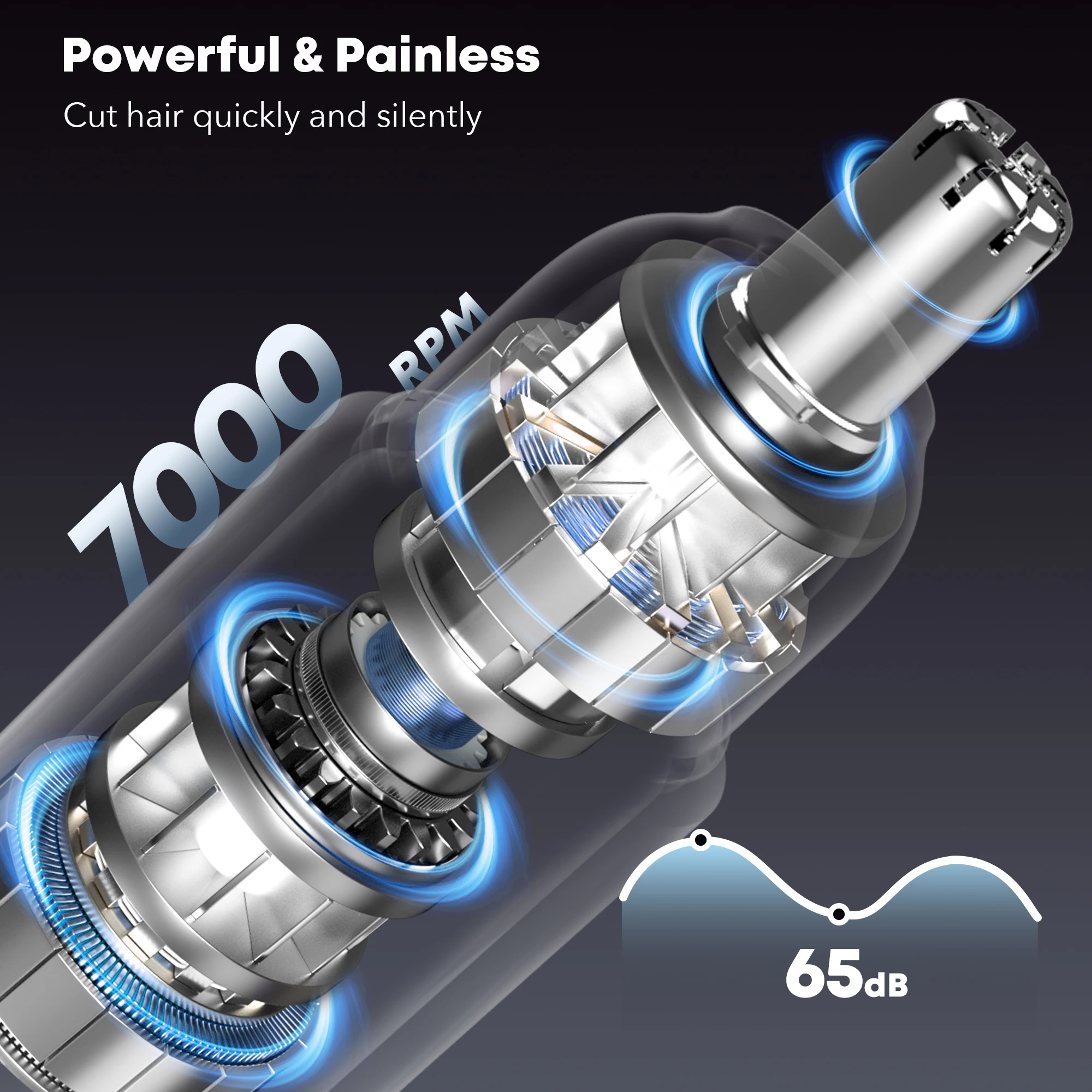 ماكينة تشذيب شعر الأنف والأذن قابلة لإعادة الشحن عبر USB للرجال، تصميم صغير محمول مع شحن سريع، مجموعة أدوات العناية الكهربائية #6