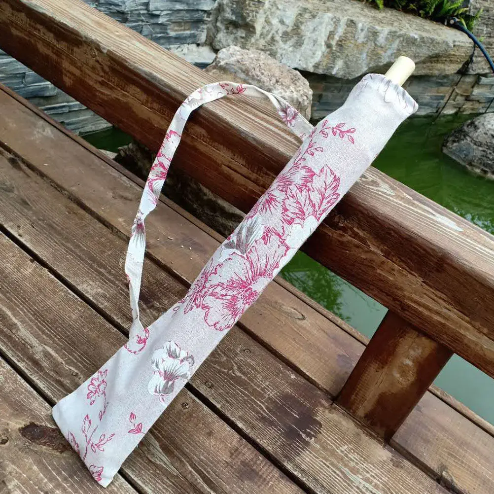 5Pcs Umbrella Storage Bag Oil Paper Umbrella Cover Portable Cloth Carrier Protective Dustproof Pollen Resistant Organizer Rain