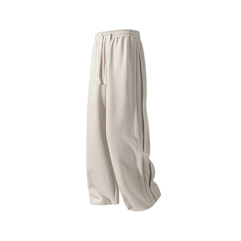 Men's Straight Sweater Pants Men Loose Sweatpants Drape Side laminated Sports Casual Trousers Male Bottoms XXXL