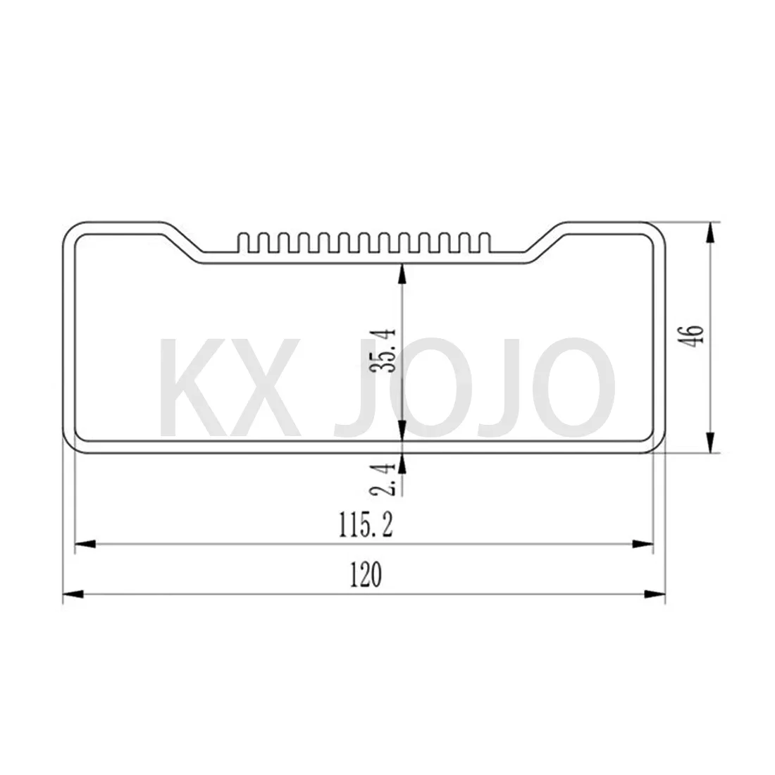 Custodia in alluminio 120*46*170mm giallo/blu/nero custodia superficie circuito strumento di alimentazione profilo Shell Controller