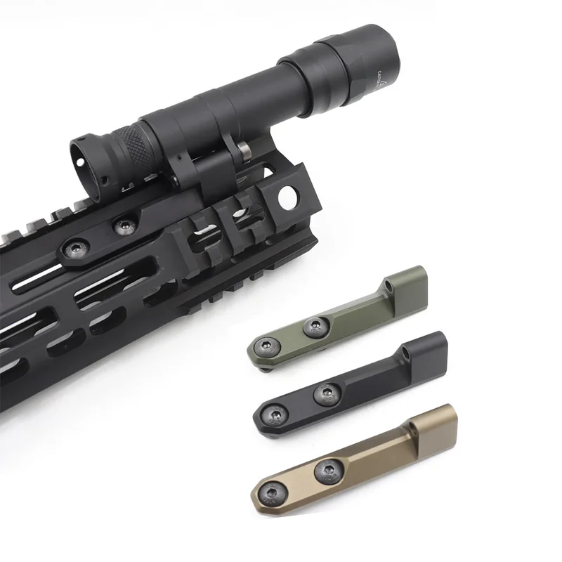 Tactical Airsoft RM45 Off Set Mount Mlok For Surfire M640DF  M340 extension Light Mount For Picatinny Rail accessories