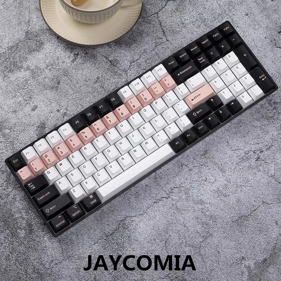 Imagem -03 - Gmk-double Shot Keycaps Perfil Cereja Material Pbt Samurai Vermelho 8008 Botânico Shoko Olivia para Teclado Mecânico 6.25u 7u