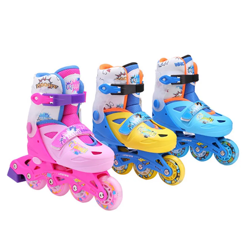 

Roller Skates For Kids Boys Girls Skates Children Roller Skates Skating Shoes Sliding Adjustable Quad PU 4 Wheels Roller Skates