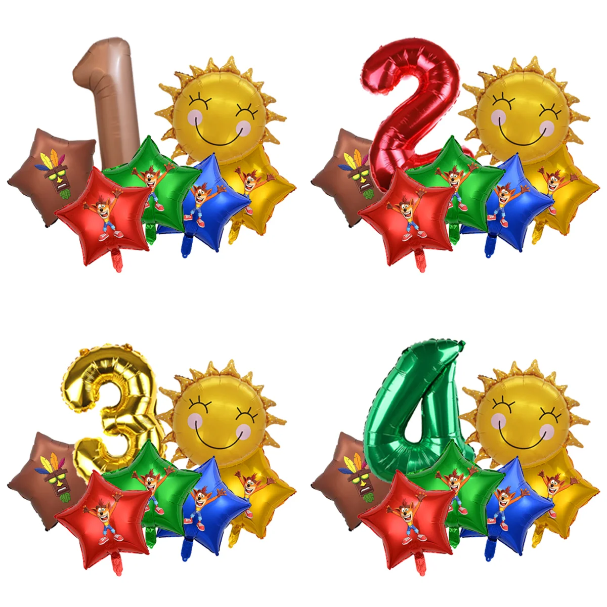 Home Decor Games - Crash Bandicoot Lateks Balon Seti Globos