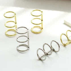 Binder Rings Notebook Scrapbook Page Clips for Photo Album Craft Loose Leaf Metal Book Binder Rings Stationery