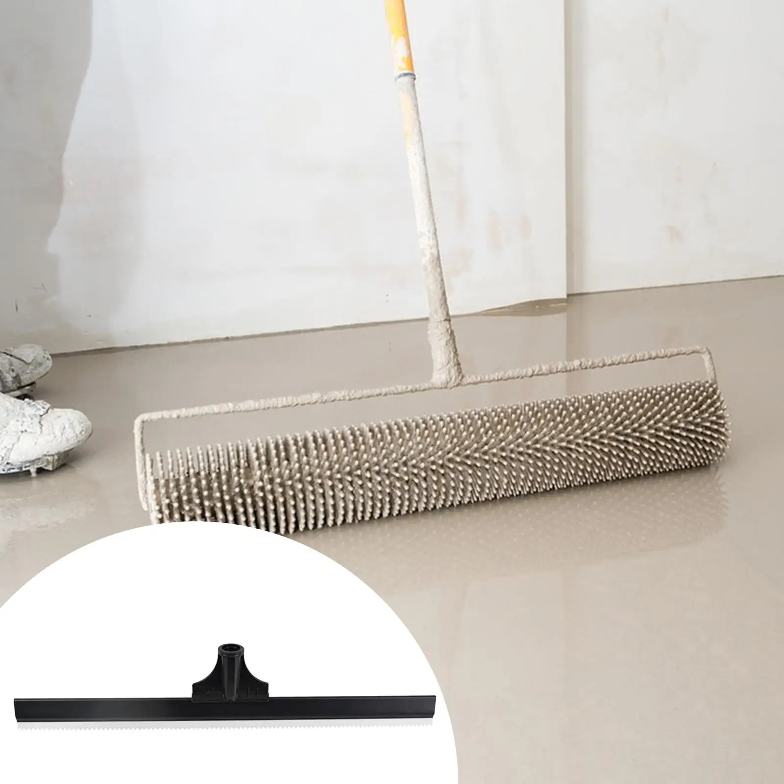 Espátula dentada para aplicar revestimiento epóxico pesado en pisos, herramienta para aplicar revestimiento de cemento con muescas, fácil de usar para principiantes