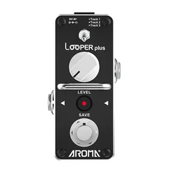 AROMA Looper Plus Electric Guitar Effect Pedal 60 Minutes Unlimited Overlay Recordings Buffer Bypass ALP-3S Guitar Accessories