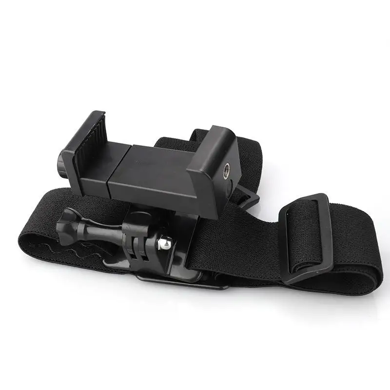 Head Mounted Smartphone Holder, First Person View Bracket, Hands-Free Adjustable Outdoor Live Streaming Vlog Mount