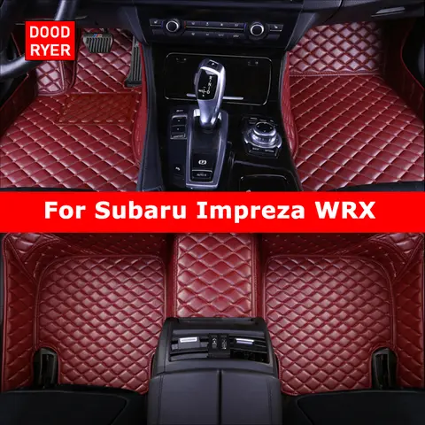 DOODRYER Custom Car Floor Mats For Subaru Impreza WRX 2007-2015 Auto Carpets Foot Coche Accessorie