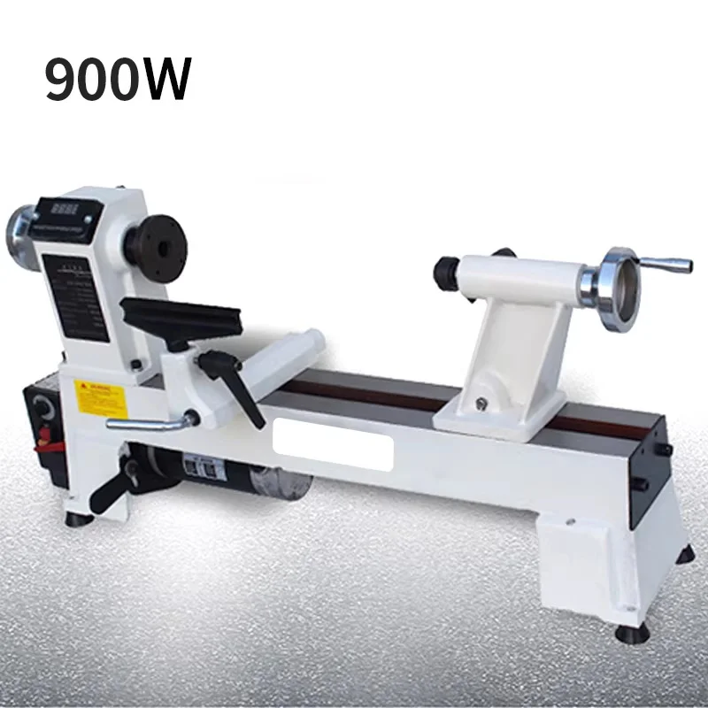 550W/900W Woodworking Lathe Variable-Speed Woodworking Lathe Tailstock Features Trapezoidal Thread Adjustable Speed