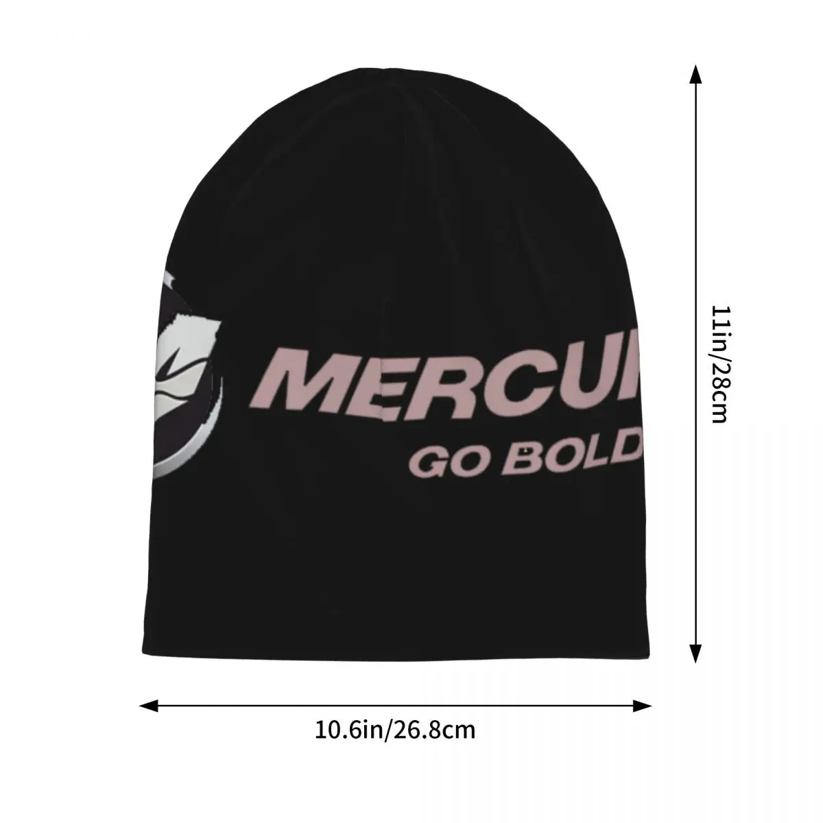 Mercury Go Boldly Boat Warm Knitted Cap Fashion Bonnet Hat Autumn Winter Outdoor Beanies Hats for Unisex Adult