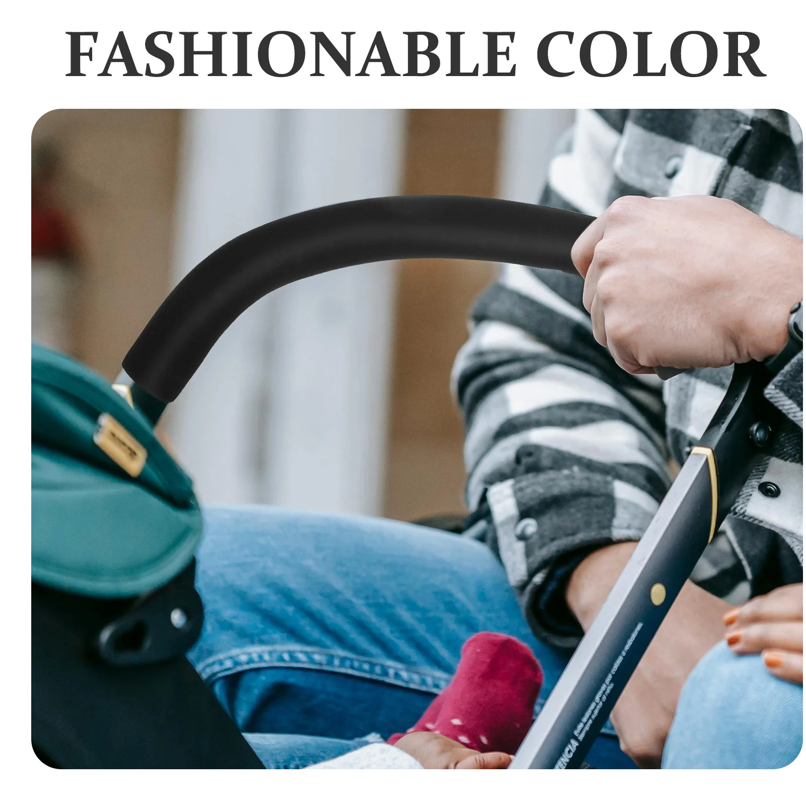 

2pcs Baby Stroller Handlebar Grip Covers Soft Sponge Replacement Anti-Slip Handle Protector Stroller Accessories Infant