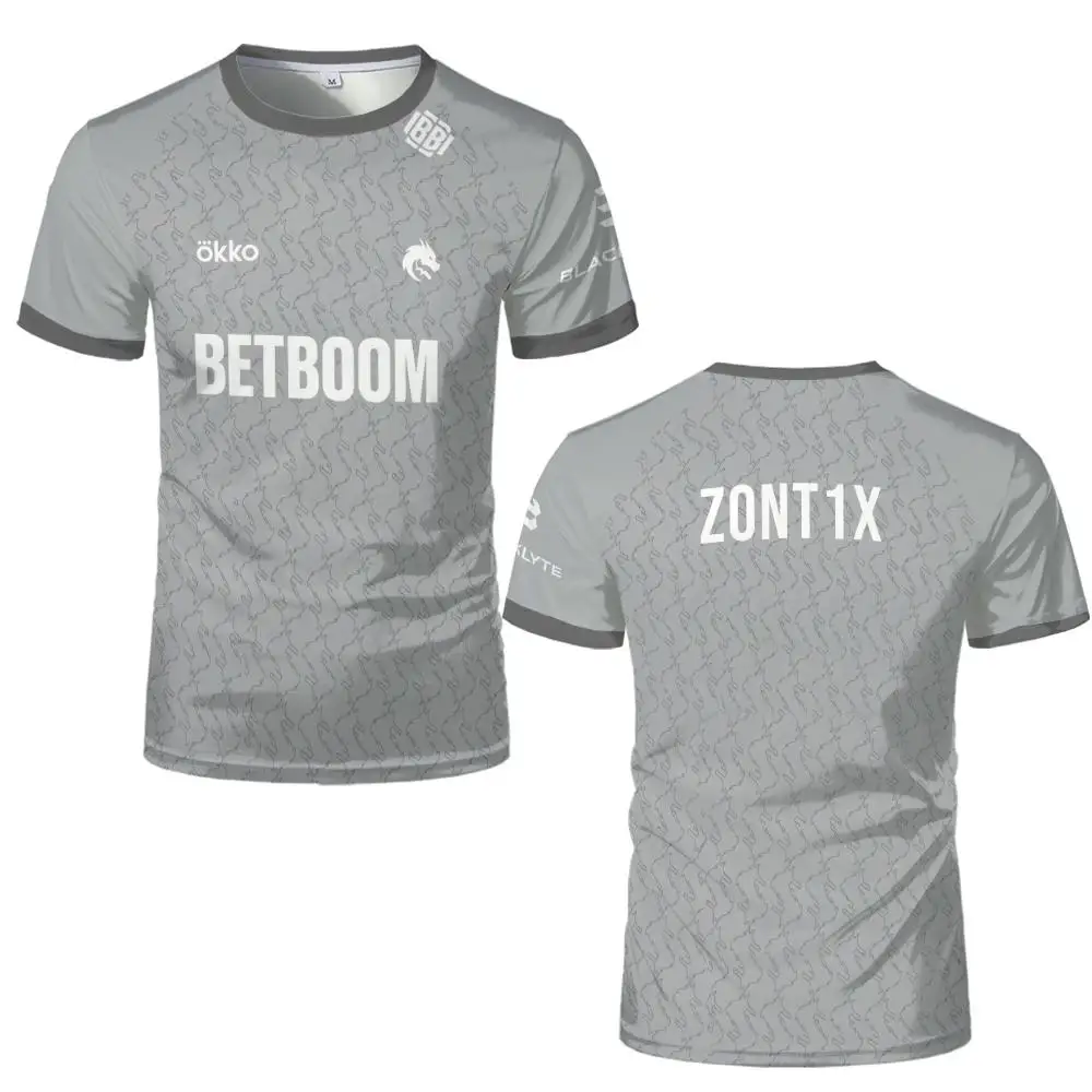 2026 Neues E-Sport-Team Spirit Dota2 Trikot Spieler Tägliche Trainingsuniform Sommer Sport Freizeit Atmungsaktives Schnelltrocknendes T-Shirt – Detail 5