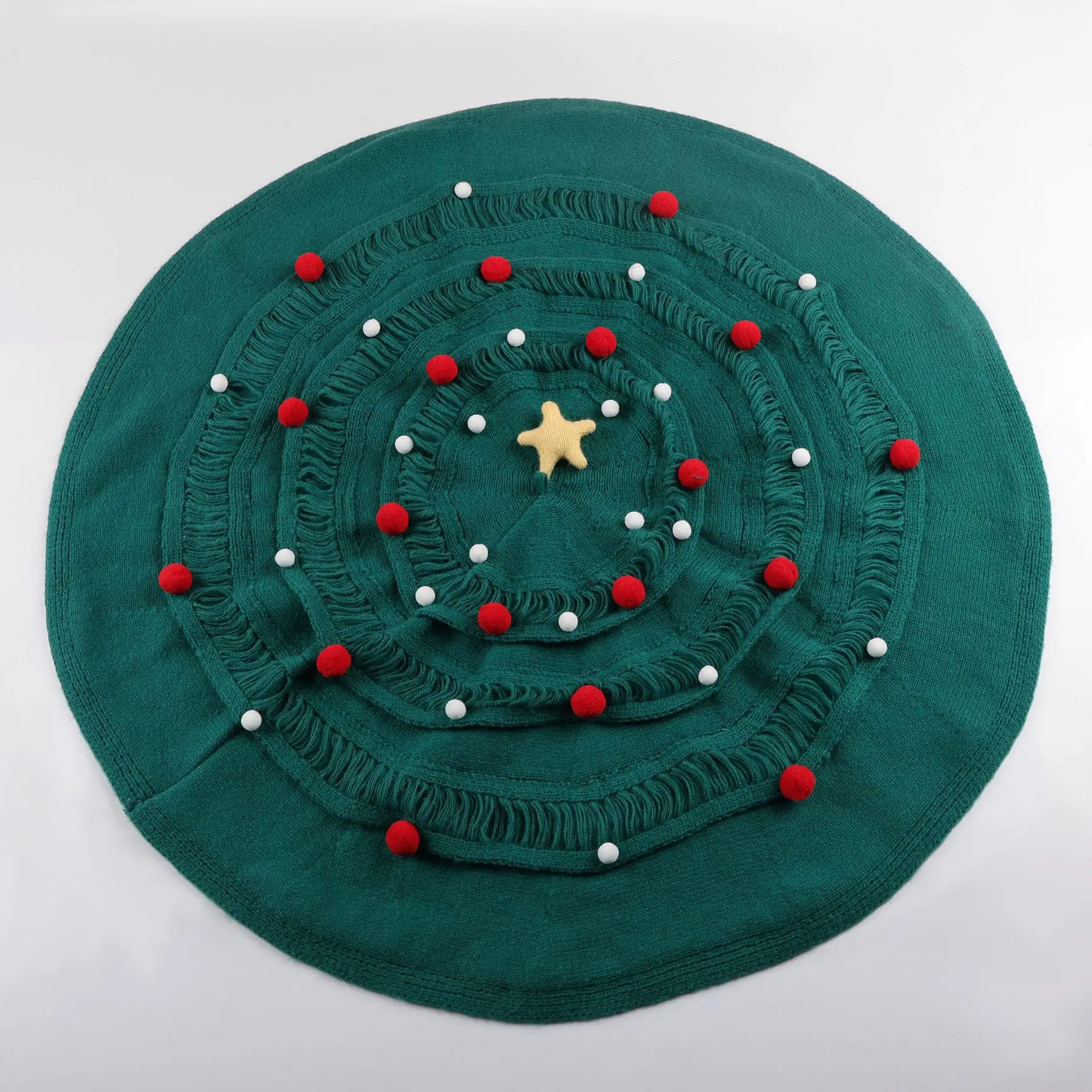 بطانية شجرة عيد الميلاد: هدية نهائية لبطانية زهور محبوكة يدويًا لأفضل صديق للقيلولة