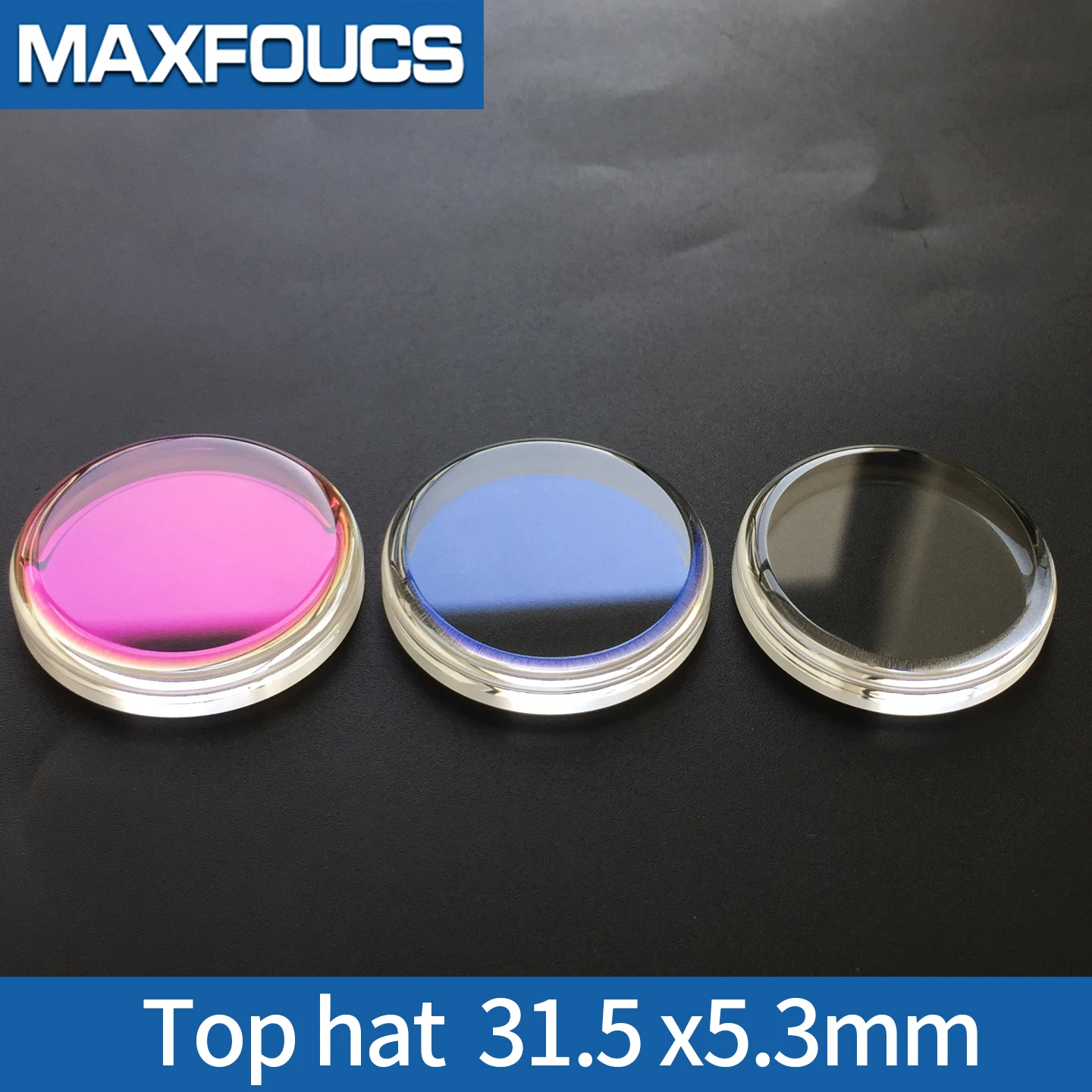 SKX Flat Top Hat Saphirglas 31,5mm MOD SKX007 Klarblau Rot AR Uhren Kristall Reparaturwerkzeuge Zubehör Oberflächenteile – Detail 7
