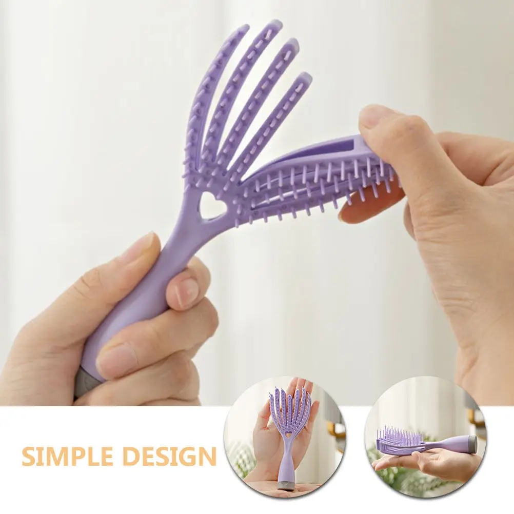 

Массажная расческа для придания объема, маленькая портативная щетка для волос для путешествий, для распутывания влажных, сухих, кудрявых волос, прочная, для женщин