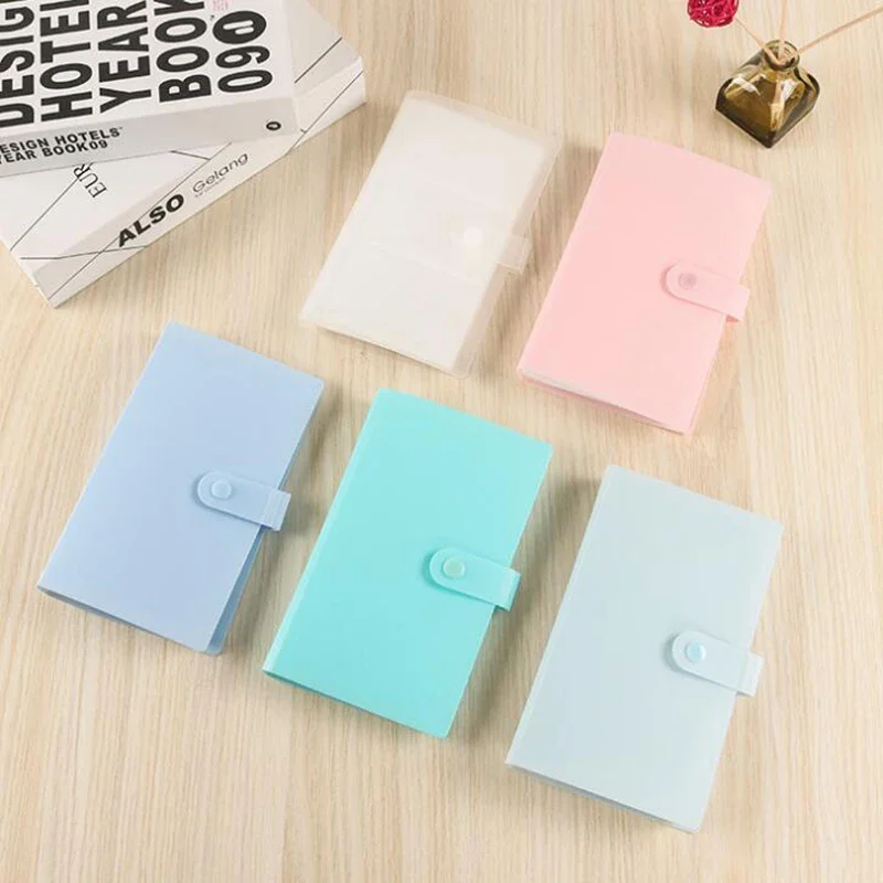 120 Pockets Name Card Book Photo Album Card Photocard Name Card ID Holder Portable Home Picture Case Storages PVC