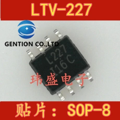 

10 шт. LTV-227 LTV227 трафаретная печать: фотоэлектрическая муфта L227 SOP8 в наличии 100% новый и оригинальный