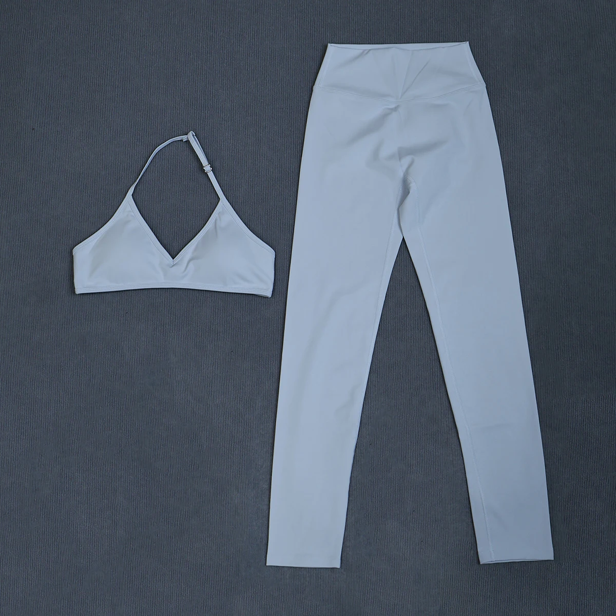 Ctenkevet Hochtailliertes Yoga-Set für Frauen Schnelltrocknende Atmungsaktive Sommer-Trainingskleidung für Outdoor-Laufen und Fitness-Aktivitäten – Detail 23