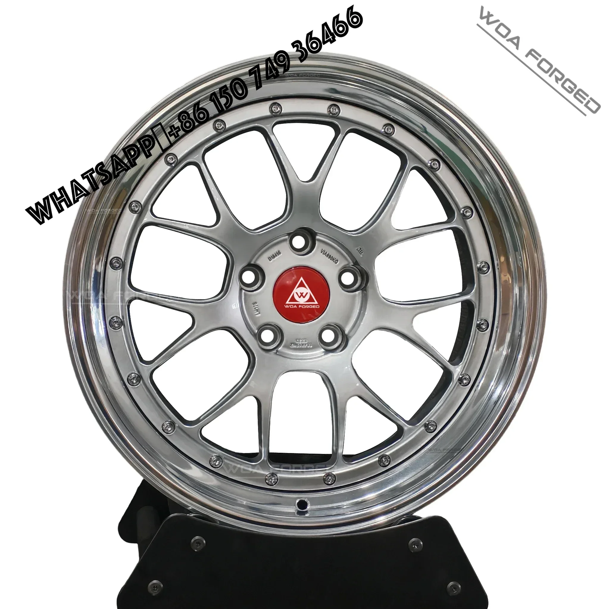 

6061-T6 Two-piece Wheel Lightweight Aluminum Forged Racing Car Wheels 18-23 Inch 5x114.3 PCD Customized Design E88 E89 RT LM LMR