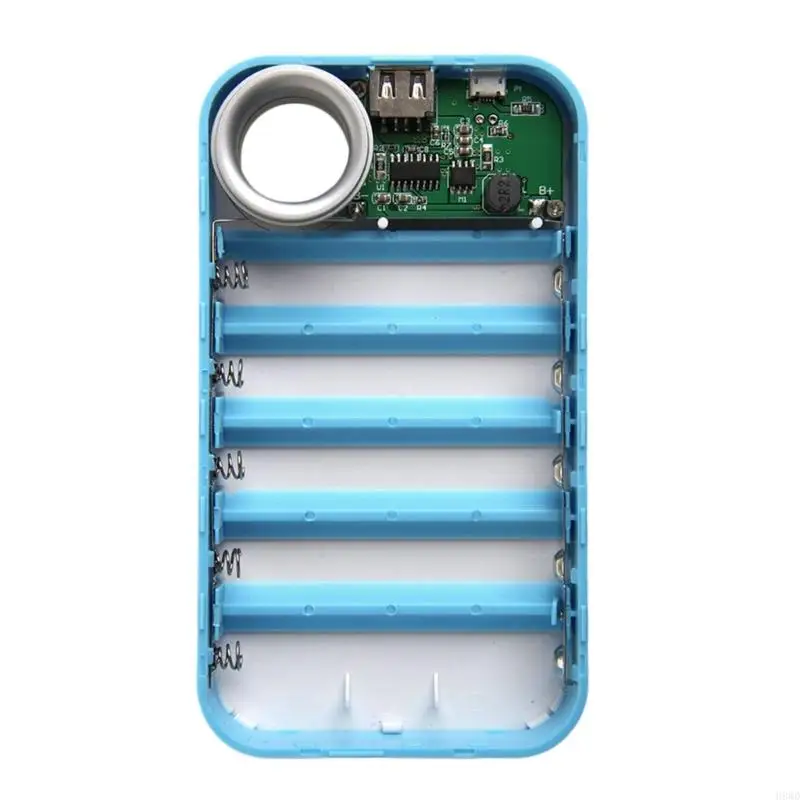 Compact Plastic PowerBanks Case for 5pcs 18650 Batteries HassleFree Installation H8WD