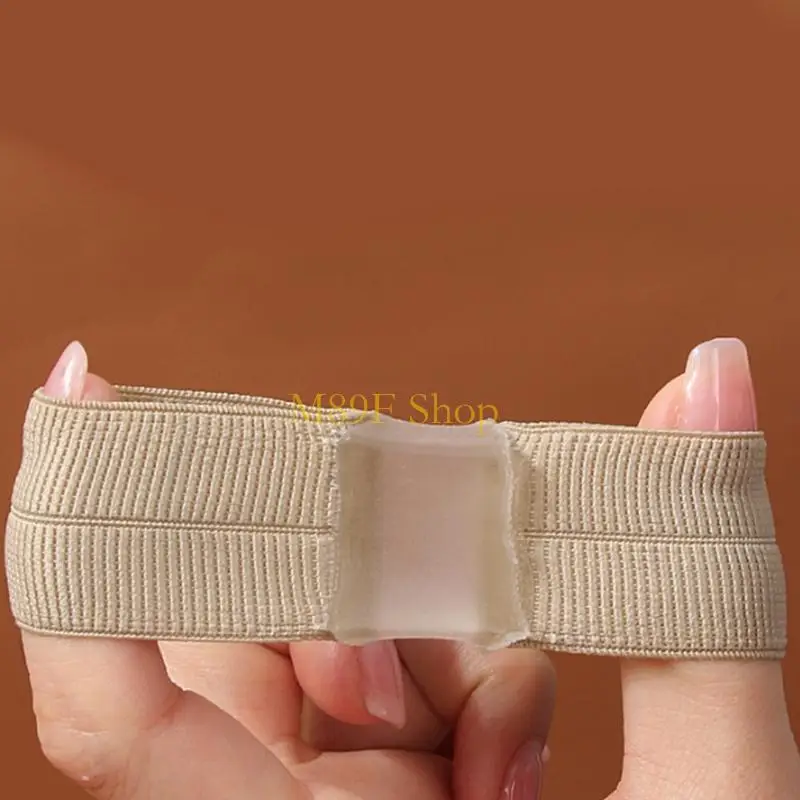 M89F Pack of 4 Hallux Corrector for Women Soft Silicone Interdigital Spacer with Toe Deformity Invisible Under Shoes Day Night