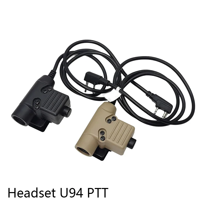 

Military U94 PTT Baofeng Tacical Headset PTT for Earmor Comtact Headphone Hunting Headset U94PTT Fit Kenwood Motorola Plug