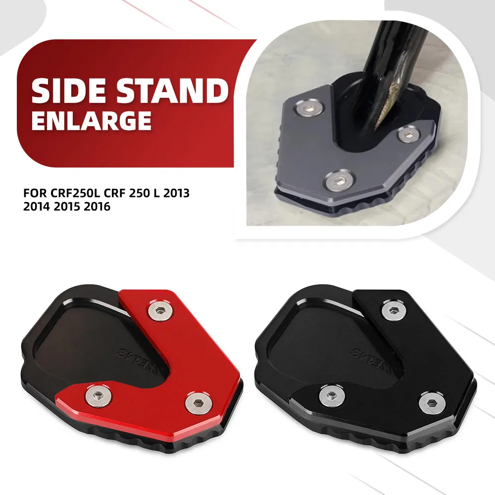 

For Honda CRF250L CRF 250 L 2013 2014 2015 2016 Accessories Kickstand Extension Foot Side Stand Pad Support Plate Enlarge Stand