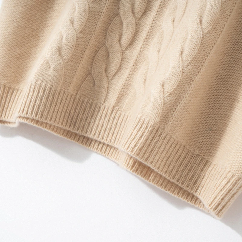 2025 primavera otoño nuevo chaleco de mujer 100% Jersey de punto de Cachemira chaleco cuello redondo sin mangas suéter femenino chaleco cálido de gran tamaño