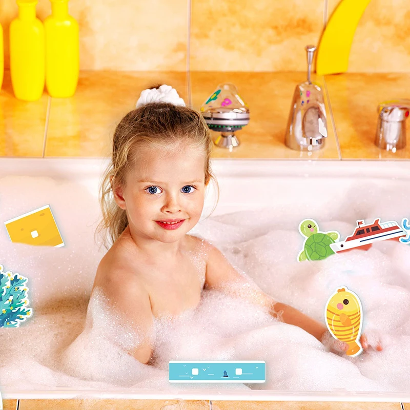 Puzzles de bain pour bébé, jouet flottant en mousse, jouets aquatiques en forme d\'animaux, jouets éducatifs précoces, puzzle cognitif, jouet