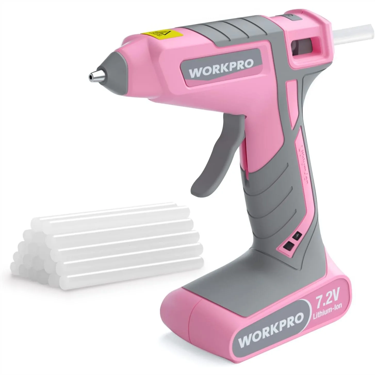 

Cordless Hot Melt Glue Gun, 7.2V Rechargeable Fast Preheating Glue Gun Kit with 20 Glue Sticks, Auto Shut Off for Crafts and