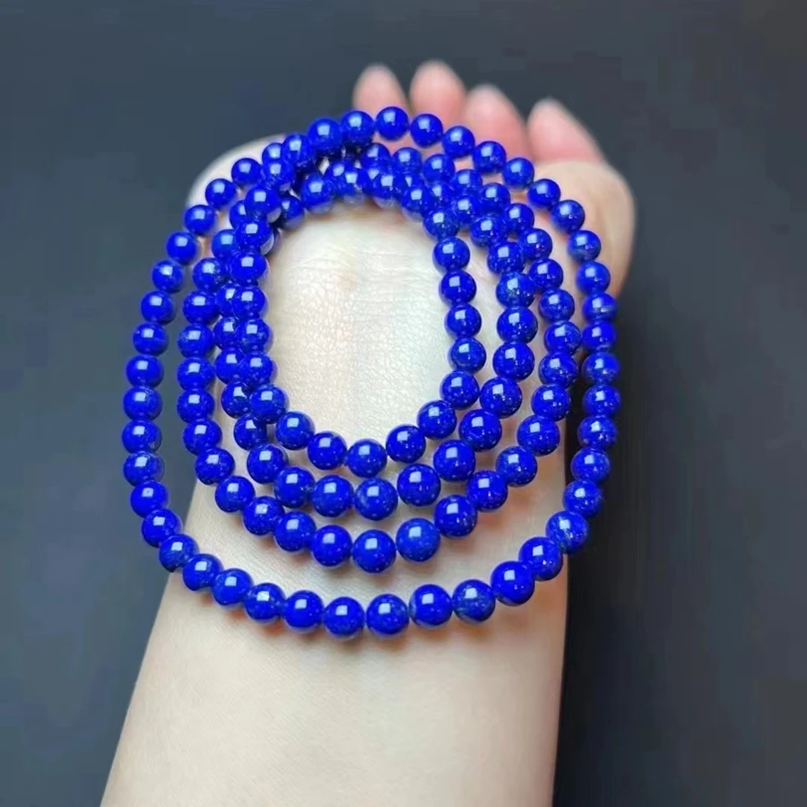 

6mm Nature Celestite Gemstone lapis lazuli Bangle Amulet Mala Bead Hanging Rosary 108 Beads Buddhism Bless Decorate