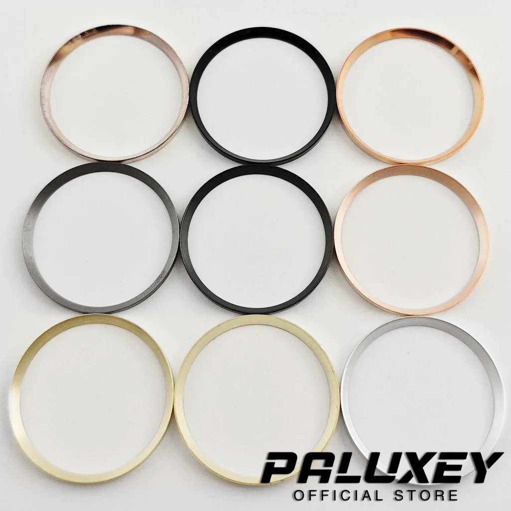 30.5mm Silver Minute Track Chapter Ring Mod Parts Fit SRPD SKX Watch Case For NH35 NH36 Mechanical Watch Replacement Accessories