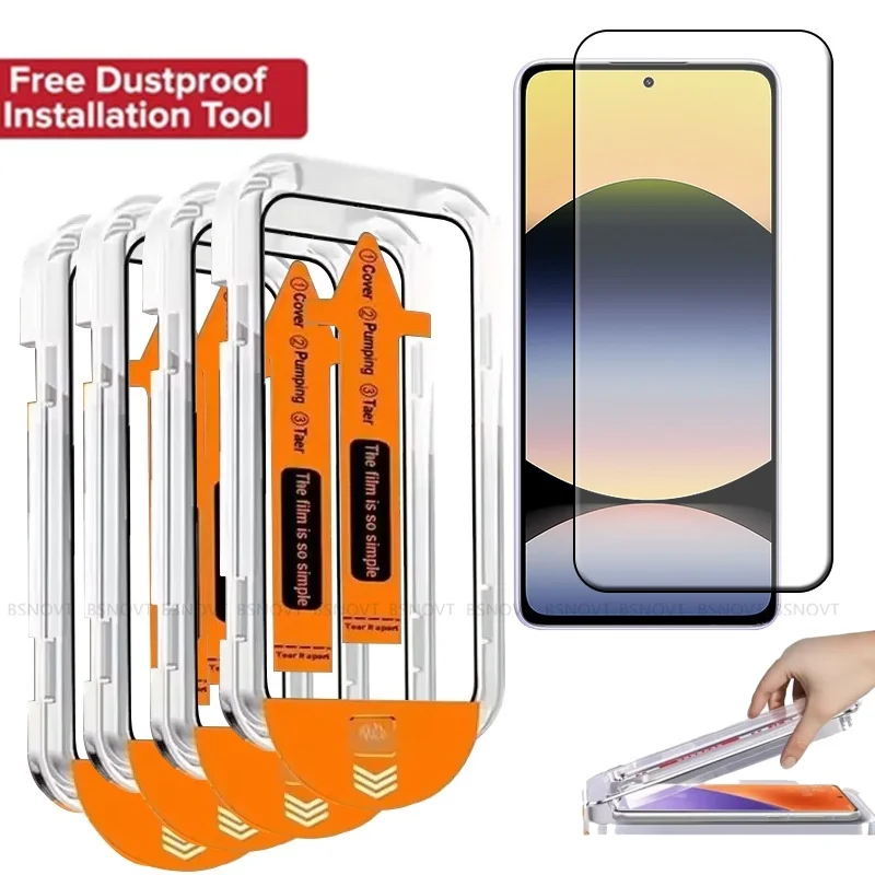 

5PCS For Motorola Moto G Power 2021 2022 2023 2024 2025 Tempered Glass Dust Free Easy Install Full Cover 9H Screen Protector