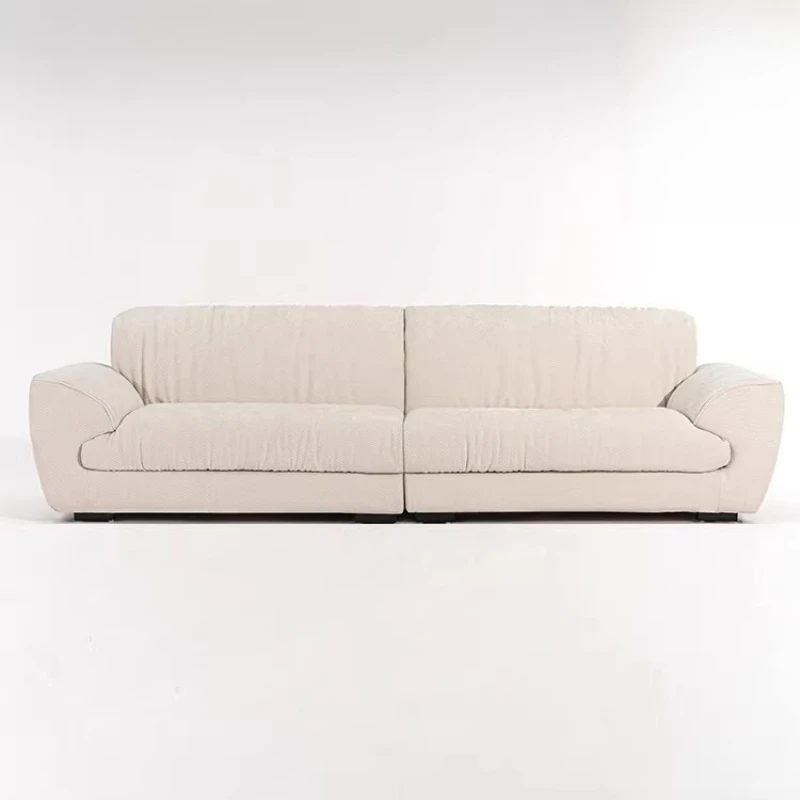 Living room size apartment straight row down chenille down full dismantling and washing fabric sofa