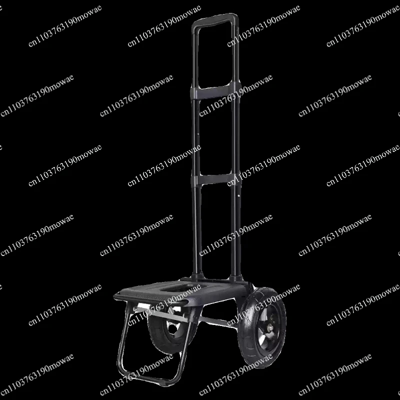 

Large Wheeled Foldable Pulling Trolley Household Shopping Cart For Outdoor Grocery And Goods Carrying