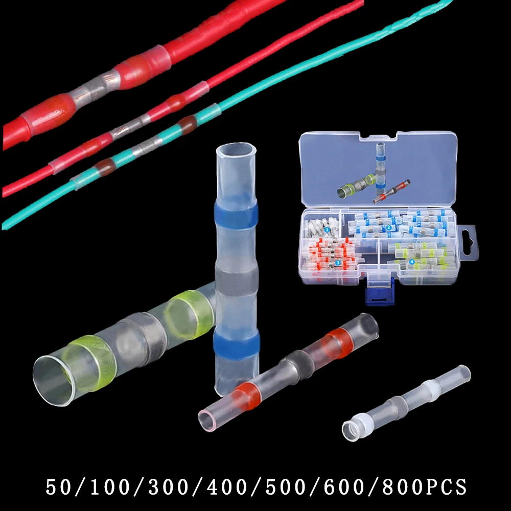 

Solder Electric Wire Connector Crimp Terminals for Wires Waterproof Electrical Cable Crimper Heat Shrink Tube Cables Connectors