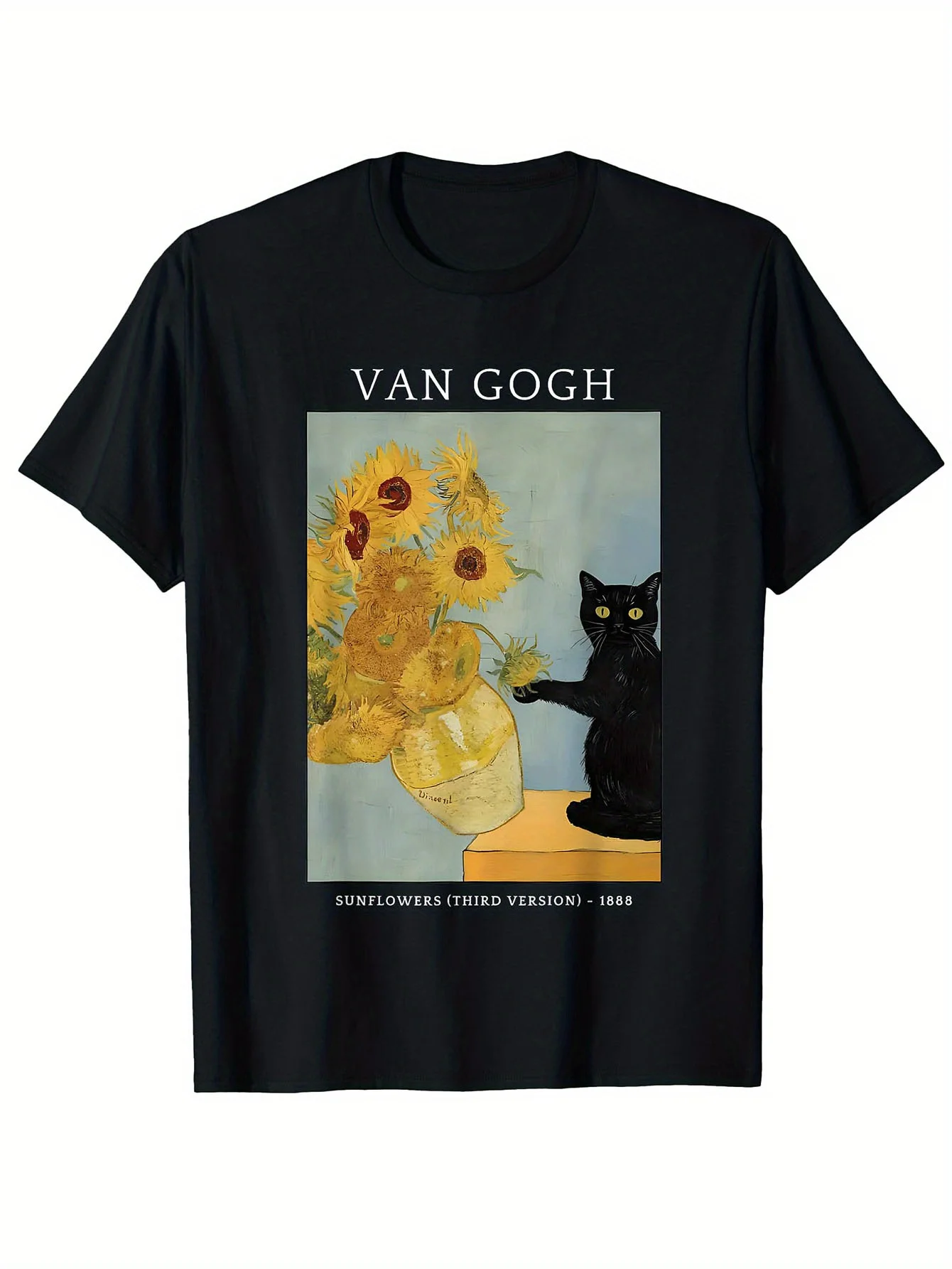 

Забавный Ван Гог Подсолнухи Кот Мем Ван