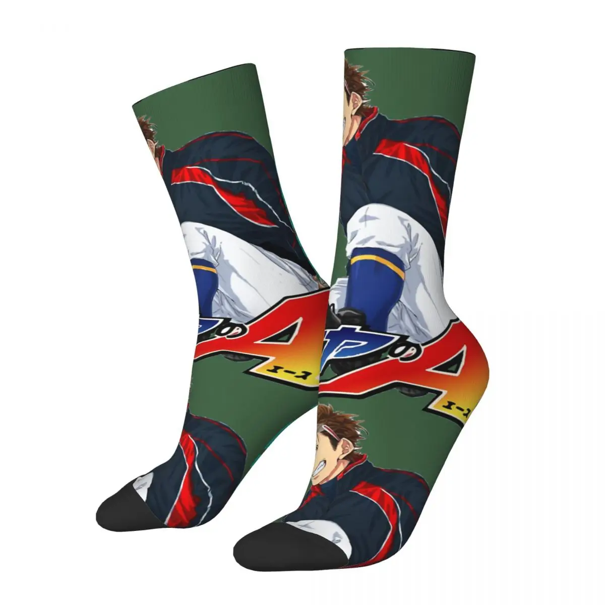 Funny Happy Men's compression Socks Kazuya Miyuki-2 Retro Harajuku The Professional Leon Mathilda Norman Film Hip Hop Crew Sock