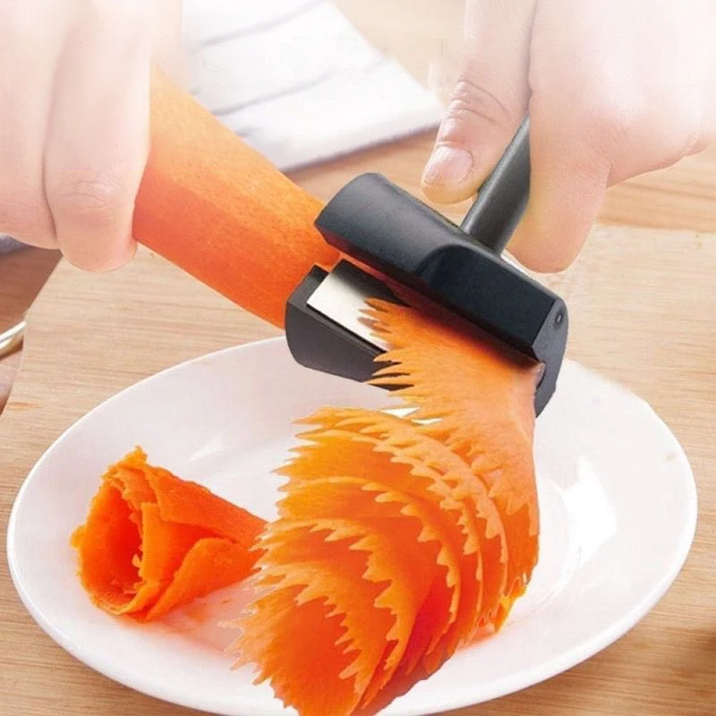 1Pc Spiral Cutter Carrot Radish Potato Slicer Fruits Peeler Carving Flower Device Kitchen Vegetable Cutter Slicer Tool