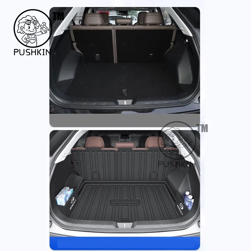 For Trumpchi GAC GS4 MAX 2025 2026 Car TPE Rear Trunk Mat Waterproof Storage Pad Anti-Slip Easy Clean Car Accessorie