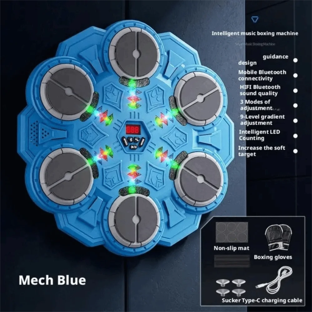Smarte Musik-Boxmaschine für Innenräume, Elektronisches Bluetooth-Zielgerät zur Reaktionstrainings, Wandmontiertes Elektronisches Ziel – Detail 8
