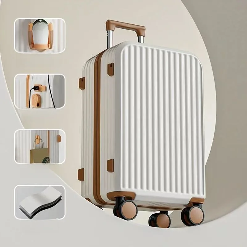 new-color-block-luggage-suitcase-male-female-durable-rolling-wheel-travel-bag-password-20-inches-student-carry-on-bag
