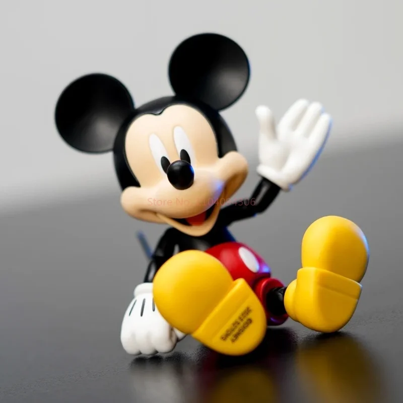 2024 Disney Mickey Mouse Minnie Donald Duck Action Figure Movable Joint Kawaii Anime Figurine Collection Model Statue Toys Gifts