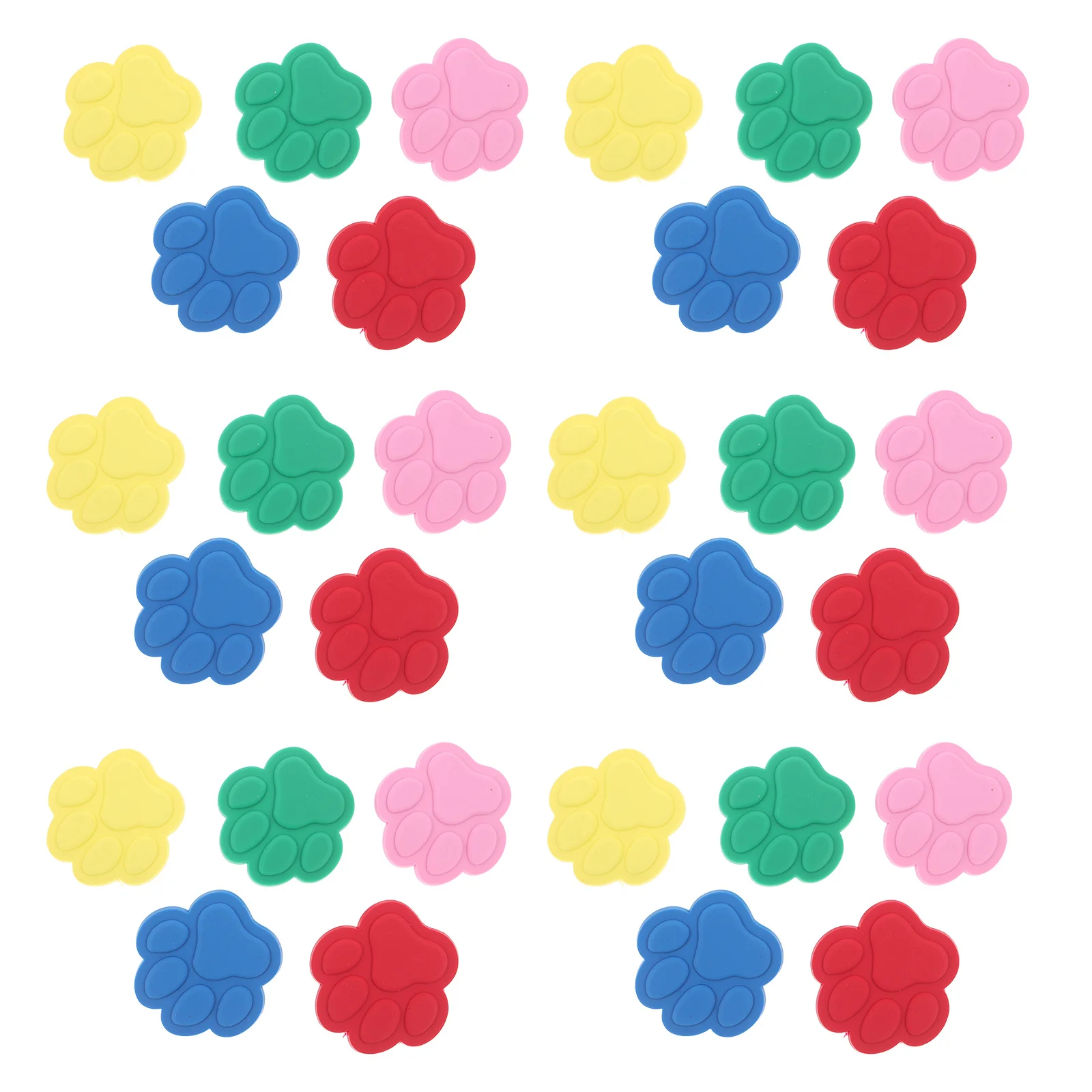 

30pcs Cartoon Cat Paw Pencil Clip Animal Shaped Paper Clips For School Rewards Classroom Prizes Accessories