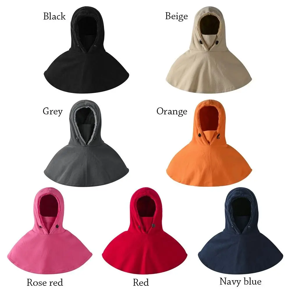 Winter Cycling Windproof Cap Shawl Neck Protector Outdoor Ski Balaclava Hat Hood Hat Plush Beanies Cap